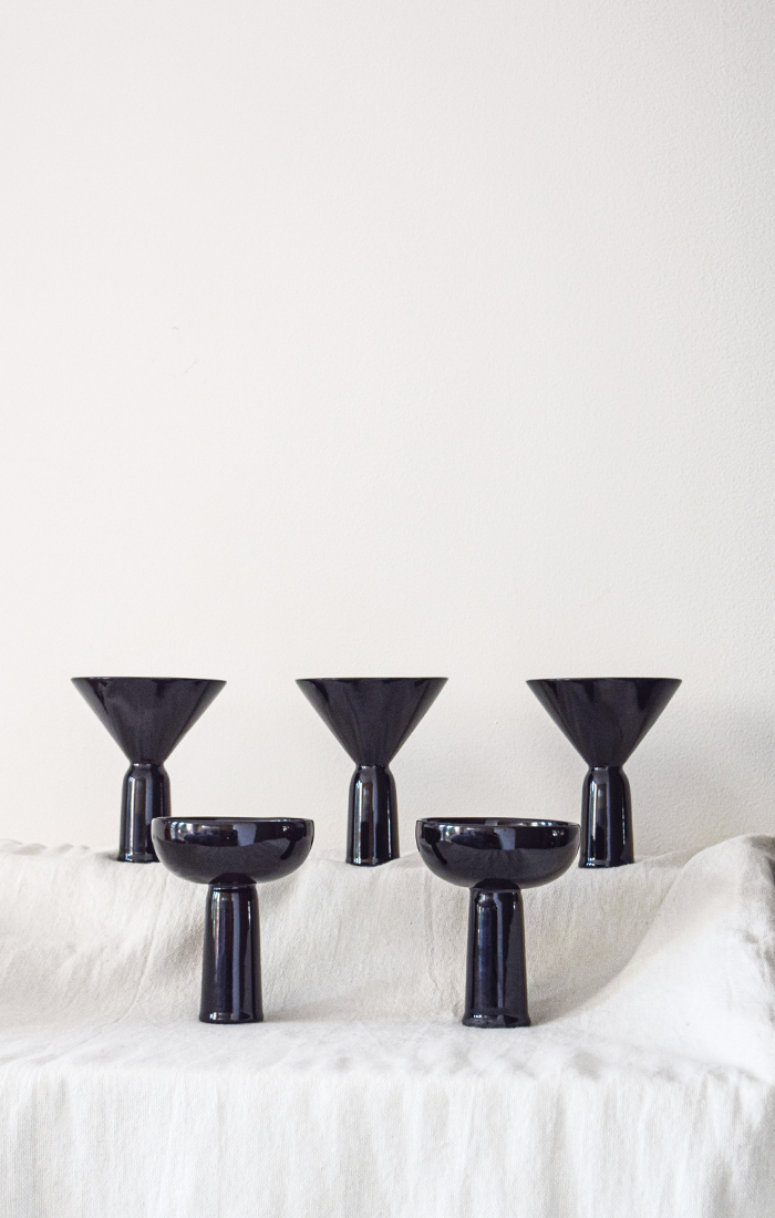 Coupe Cup (set de 4) / Obsidiana