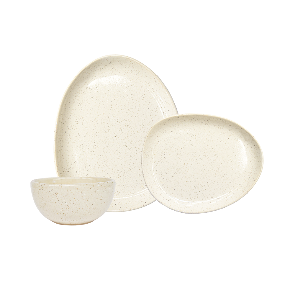ASYMMETRIC Tableware Set / Saskab (set of 4)